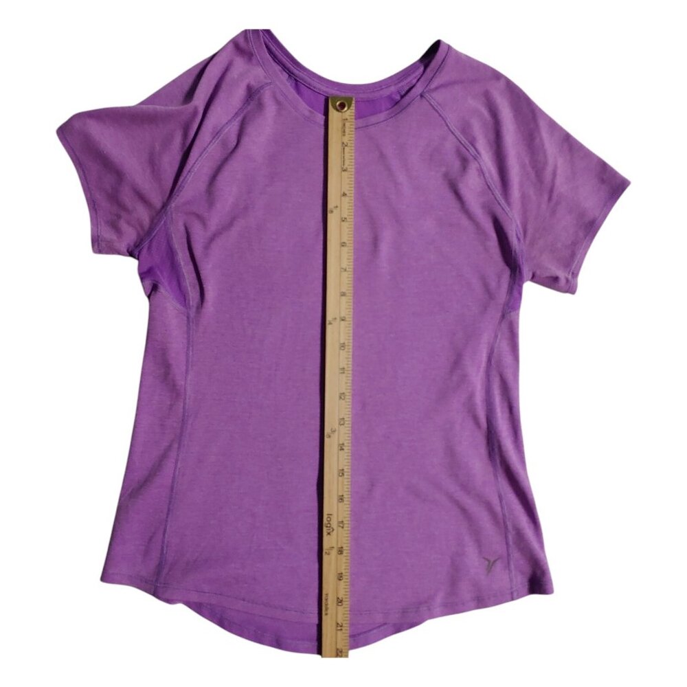 Old Navy Active Top Women’s Size Small Purple Semi Fitted Short Sleeve Shirt - Picture 5 of 7